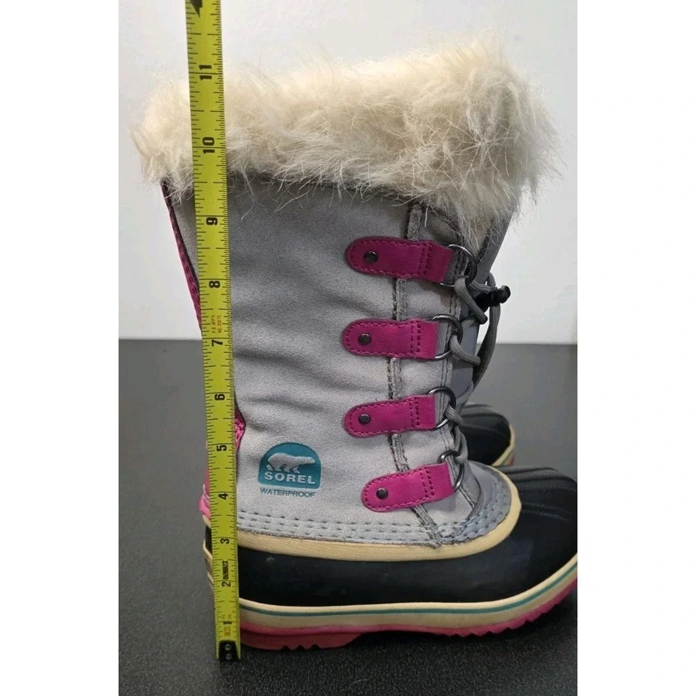 Sorel Boots 2 Gray Pink Joan of Arctic Duck Winter Snow‎ Waterproof Insulated